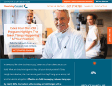 Tablet Screenshot of dentistryonhold.com